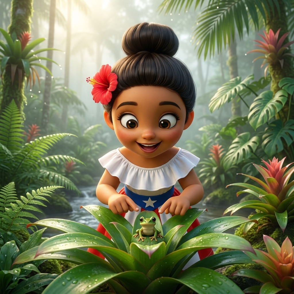 Lola Finds The Coquí — scene from the story