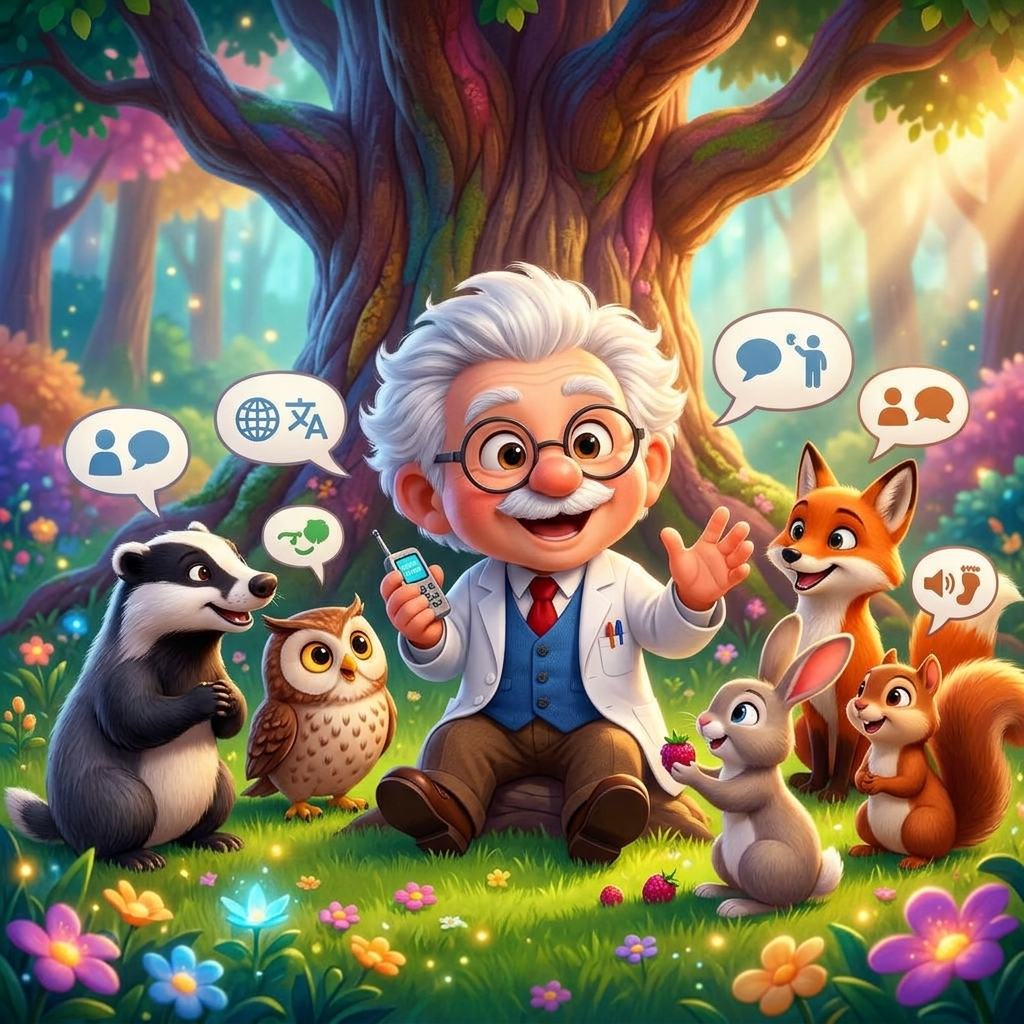 Jamie's Big Animal Talk — scene from the story