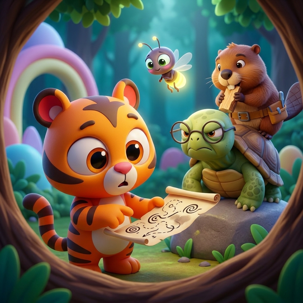 Zippy's Giggle Garden Map — scene from the story