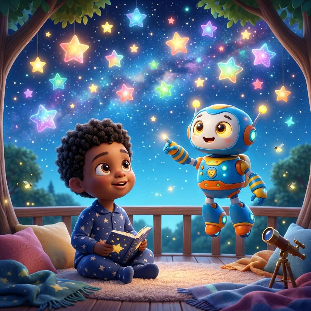 Amari Brooks & Spark's Counting Stars in the Night — scene from the story
