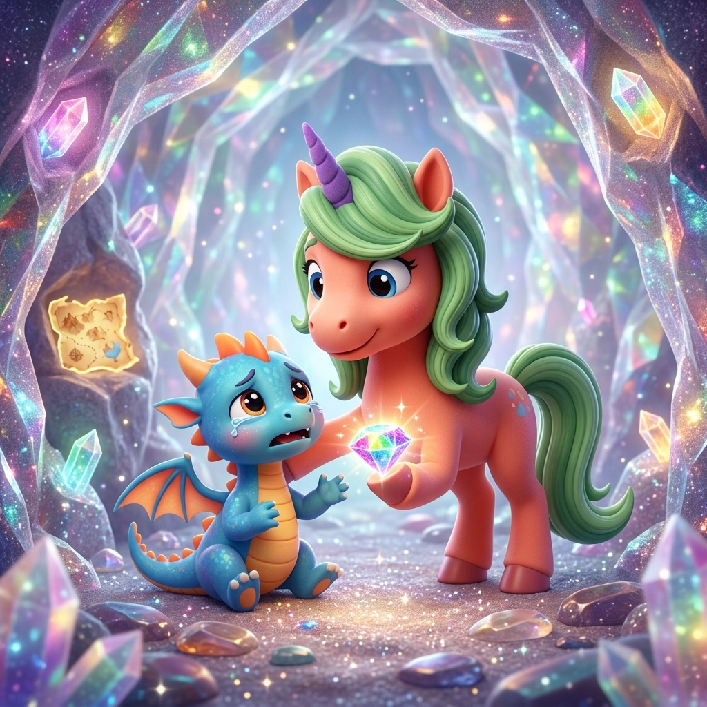 Zoey Finds The Gem — scene from the story