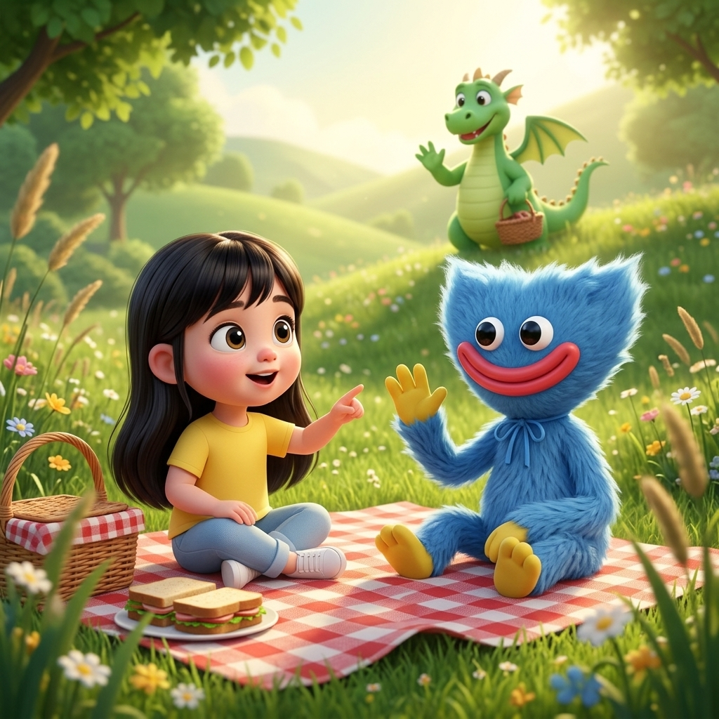 Dragon's Sunny Picnic Day — scene from the story
