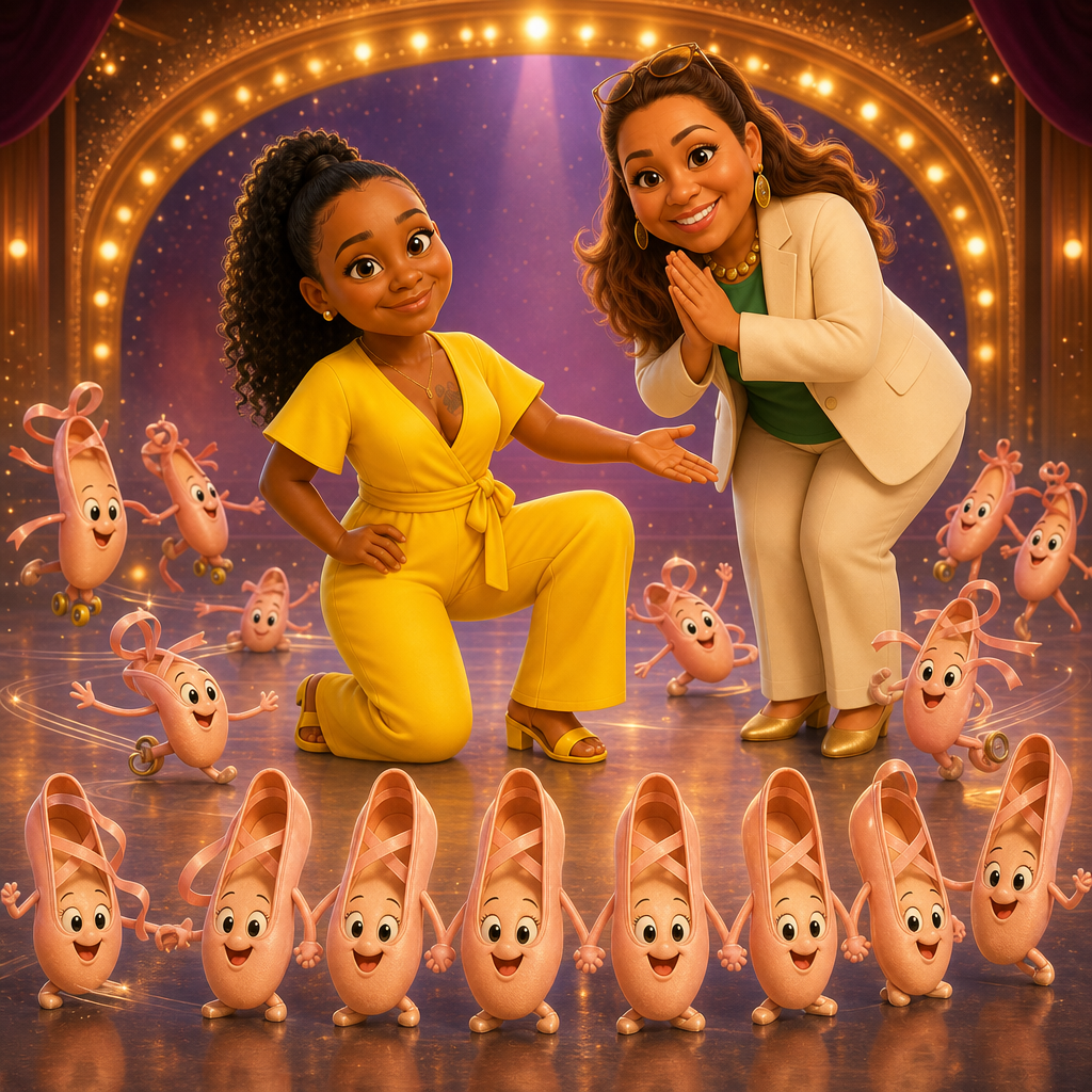 Candacia's Ballet Shoe Parade — scene from the story