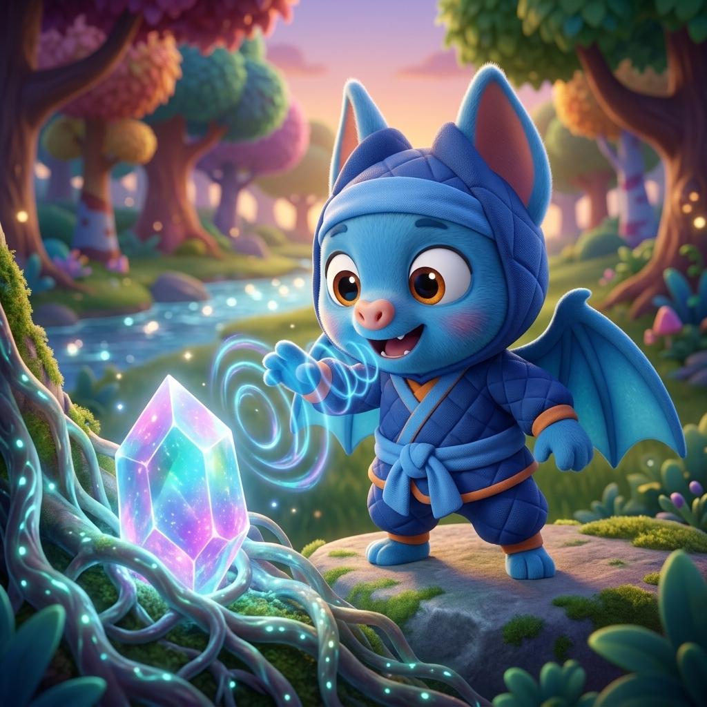 Echo Finds The Crystal — scene from the story