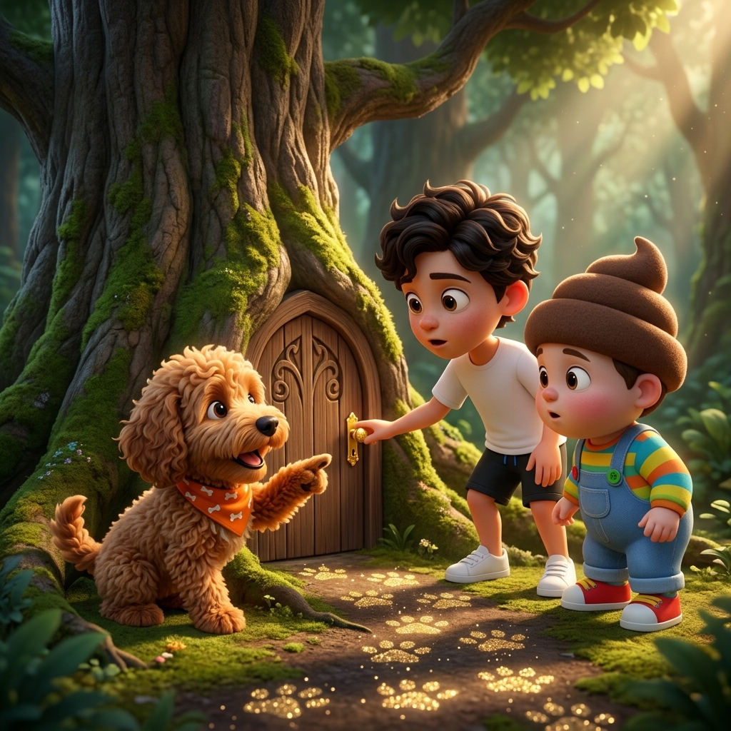 Max Finds The Secret Door — scene from the story