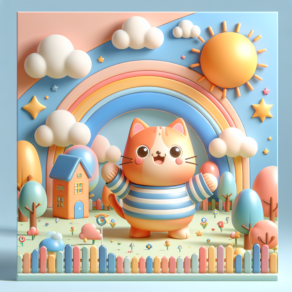 Cat's Silly Cake Adventure — scene from the story