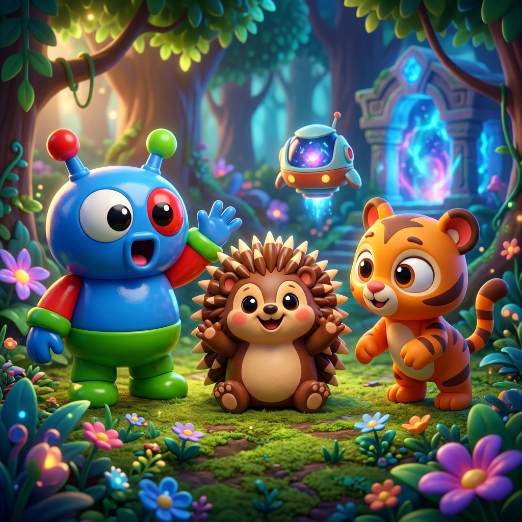Zippy's Amazing Robot Adventure — scene from the story