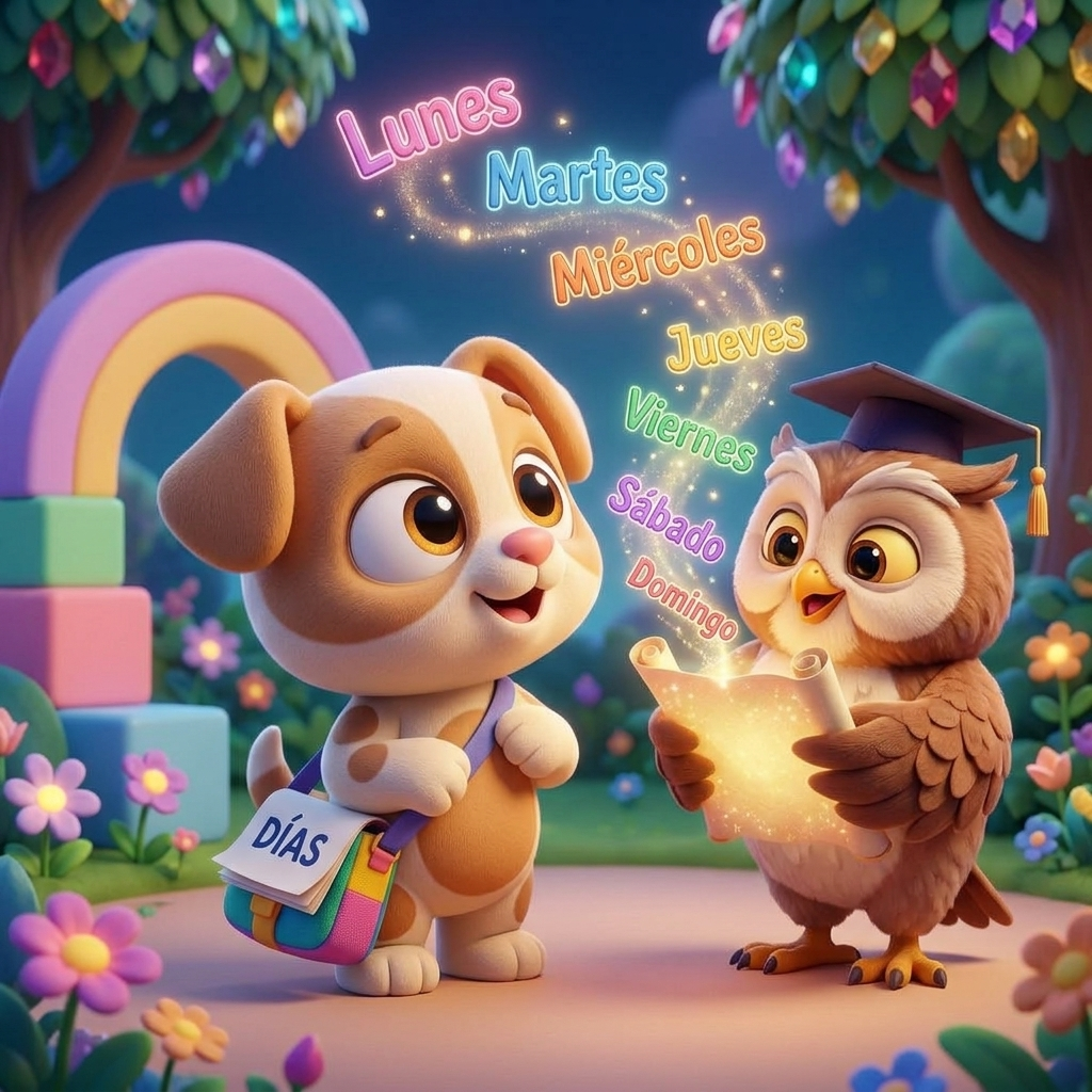 Zippy Learns Spanish Days — scene from the story