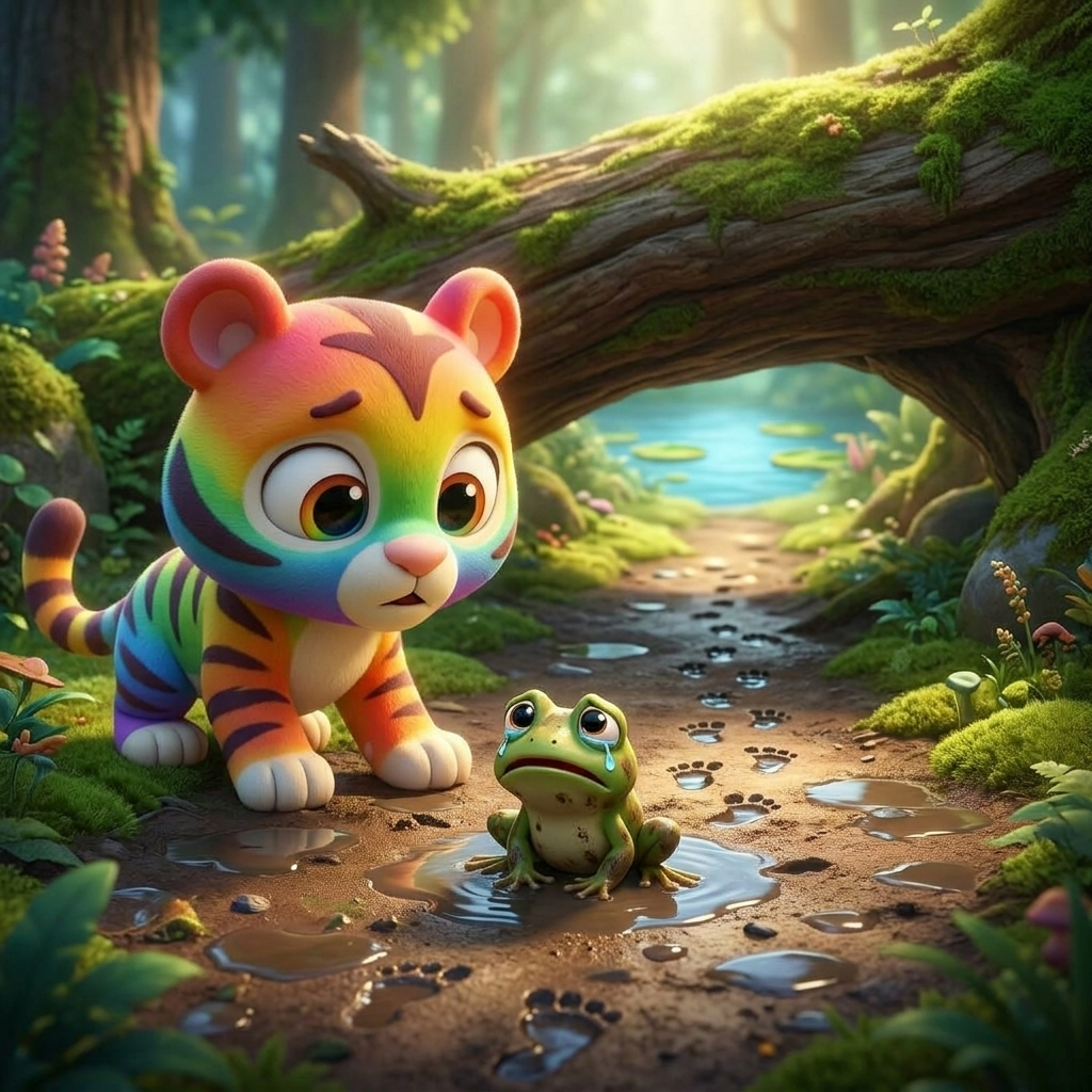 Zippy Finds the Pond — scene from the story