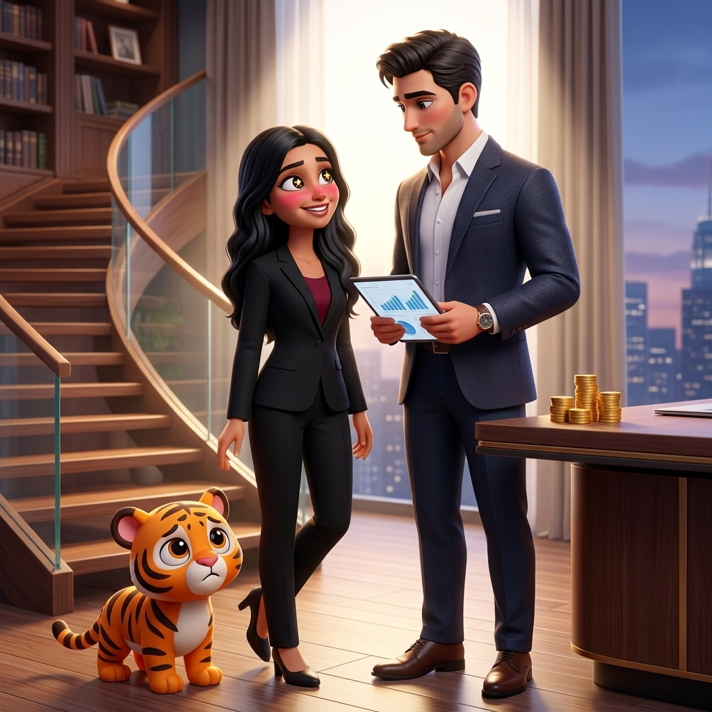 Simran Finds Her Friend — scene from the story
