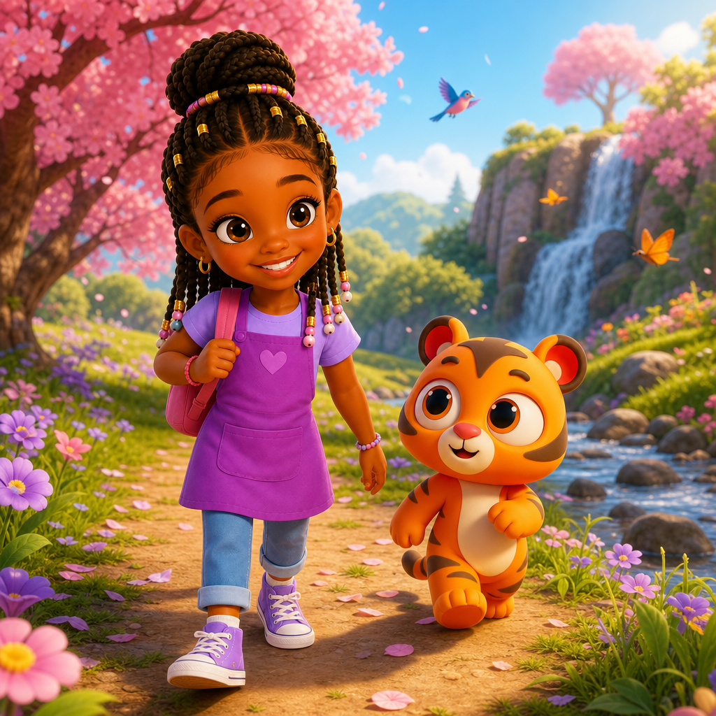 Zuri and Zippy Explore — scene from the story