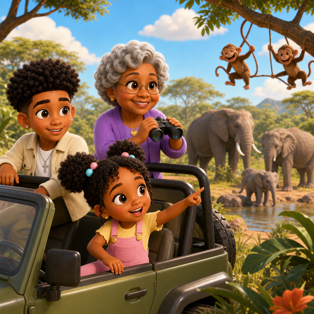 Safari Surprise Adventure — scene from the story