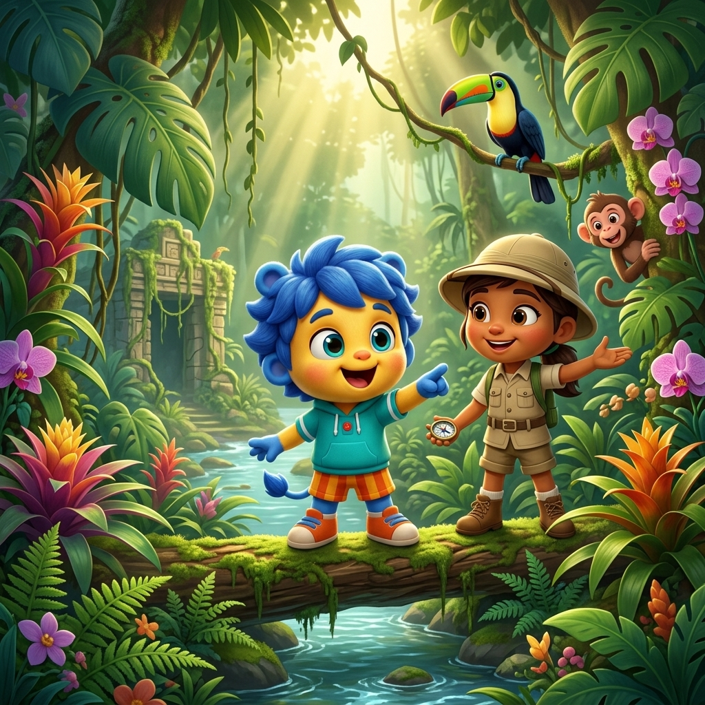 Wild Jungle Adventure Time — scene from the story