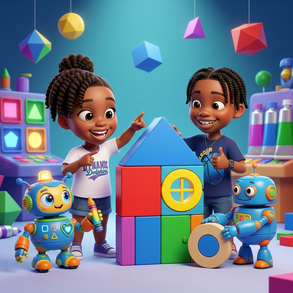 Blimpie's Colorful Shape House — scene from the story