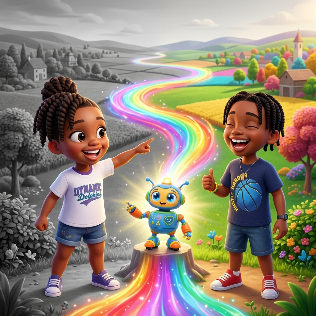 Colors Come Back! — scene from the story