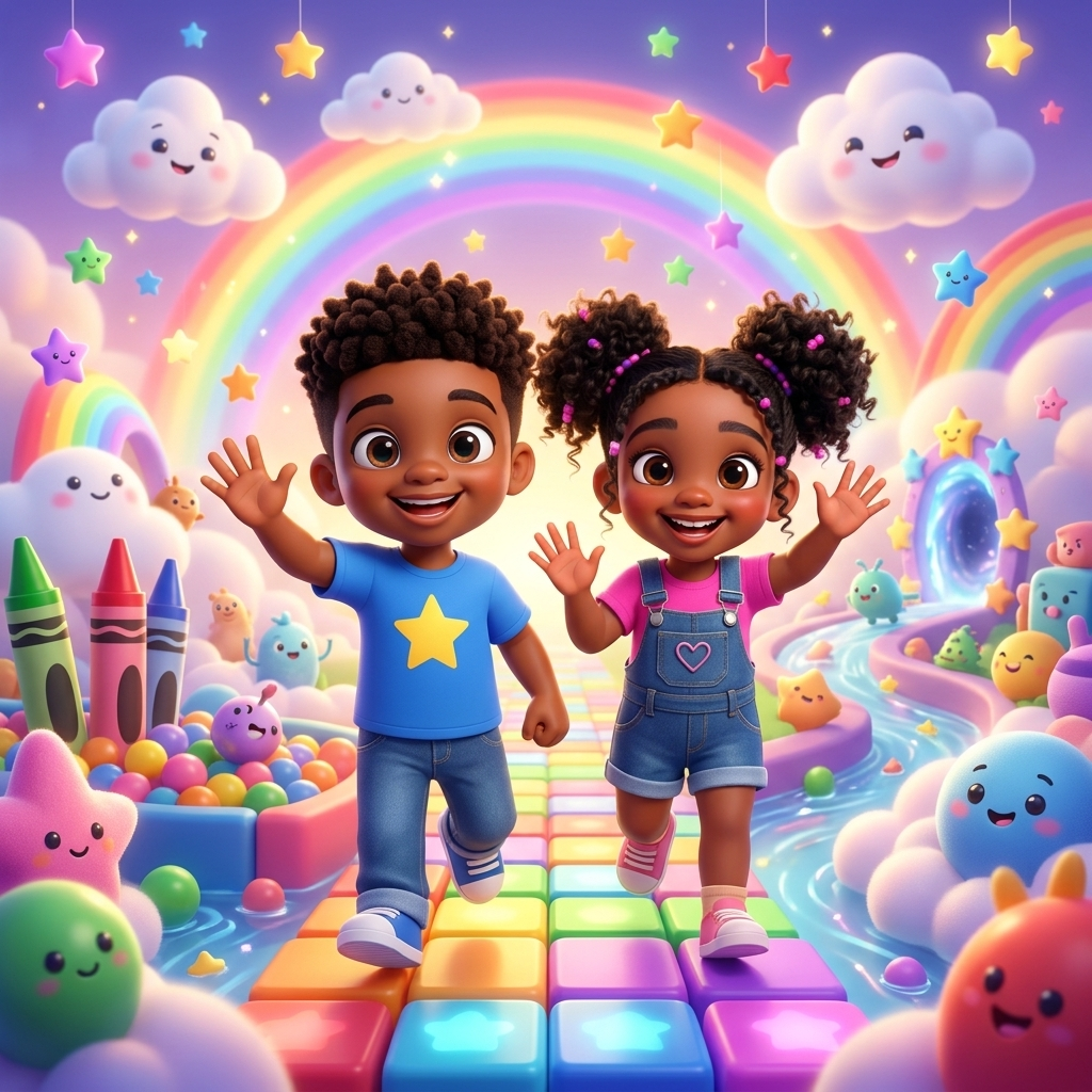 TinyAdventures TV Time! — scene from the story