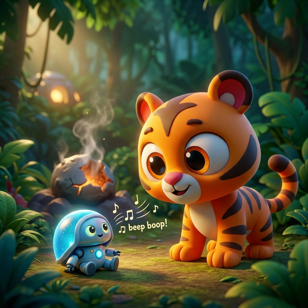 Zippy's Beeping New Friend — scene from the story