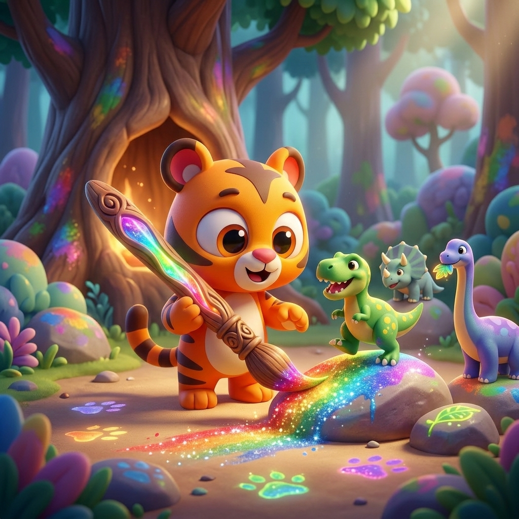 Zippy's Magic Rainbow Brush — scene from the story