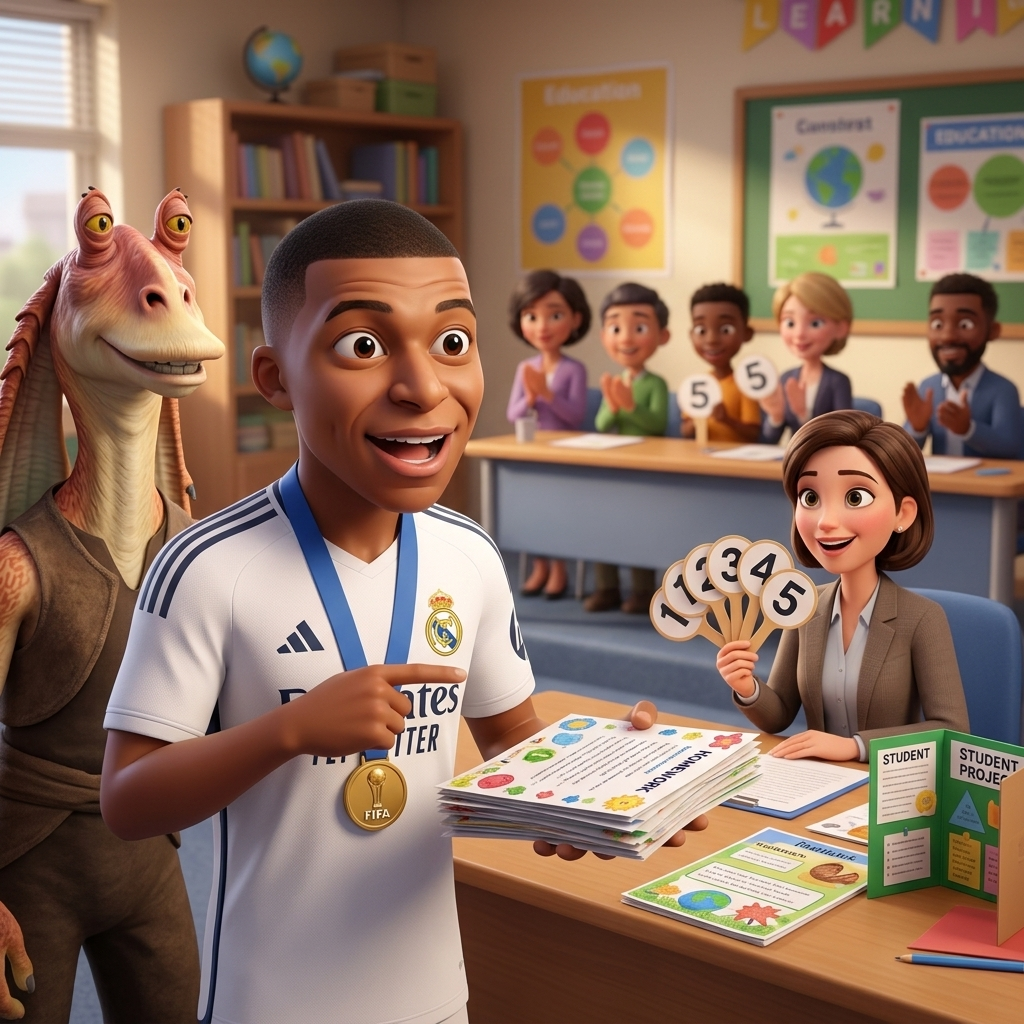 Abdulqodir's Wow Homework Day — scene from the story