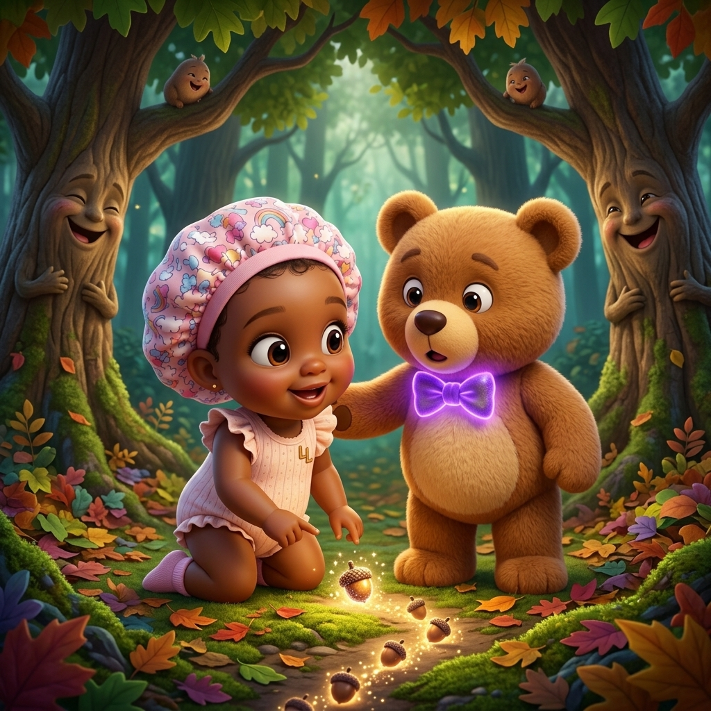 Pip's Sparkly Acorn Adventure — scene from the story