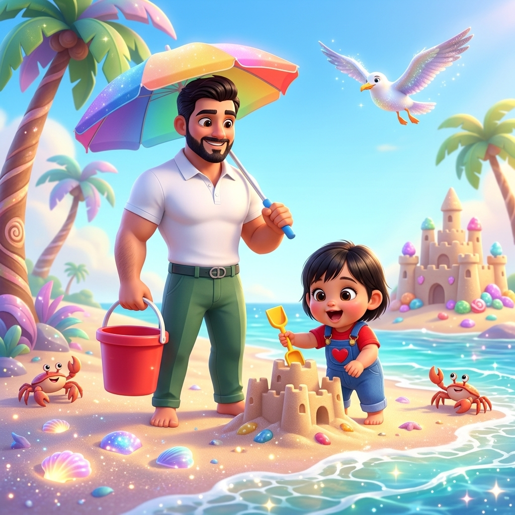 Beach Fun Family Day — scene from the story