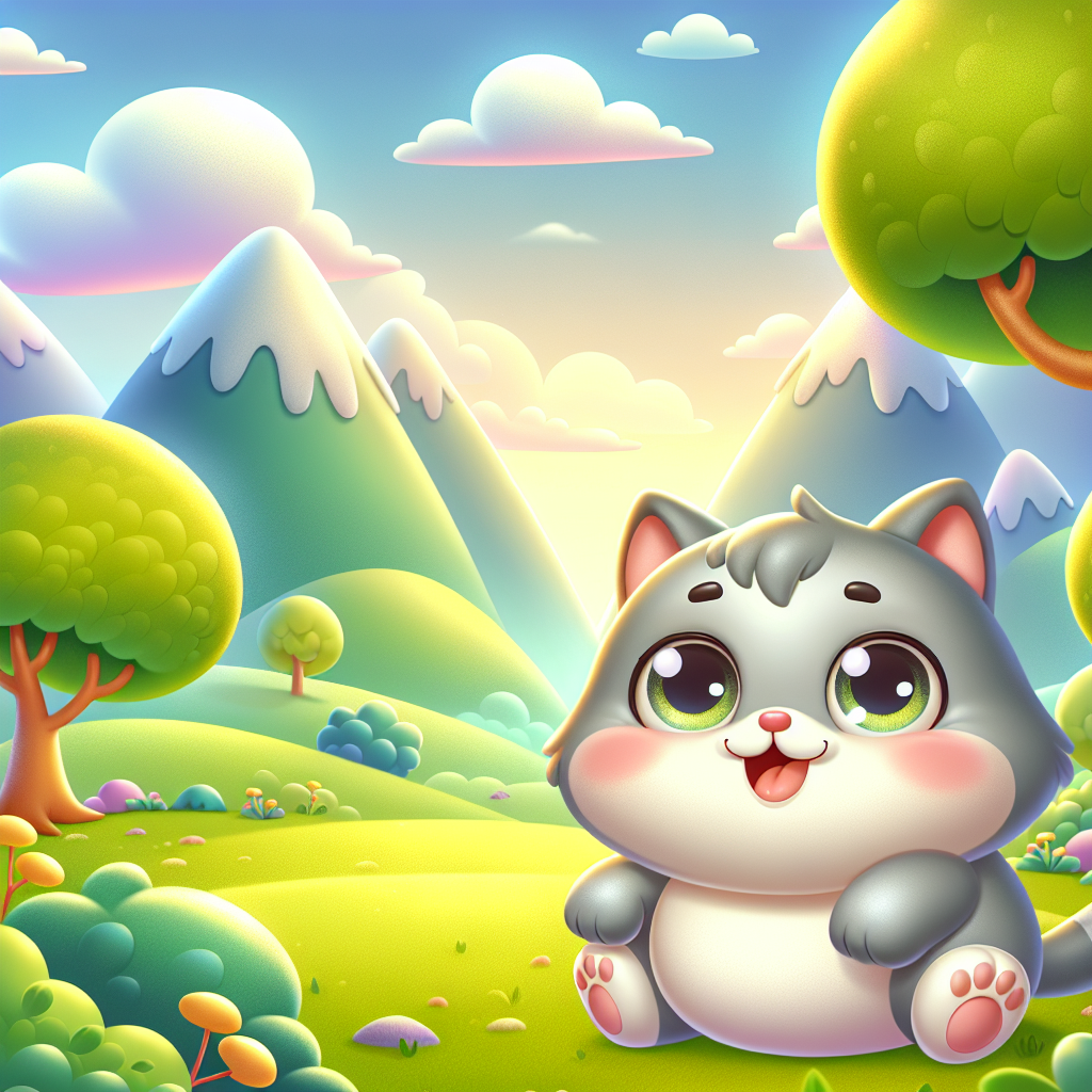 Kitty's First Day School — scene from the story