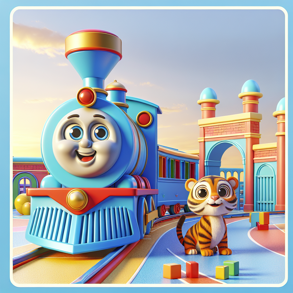 Robu's Jungle Number Train — scene from the story