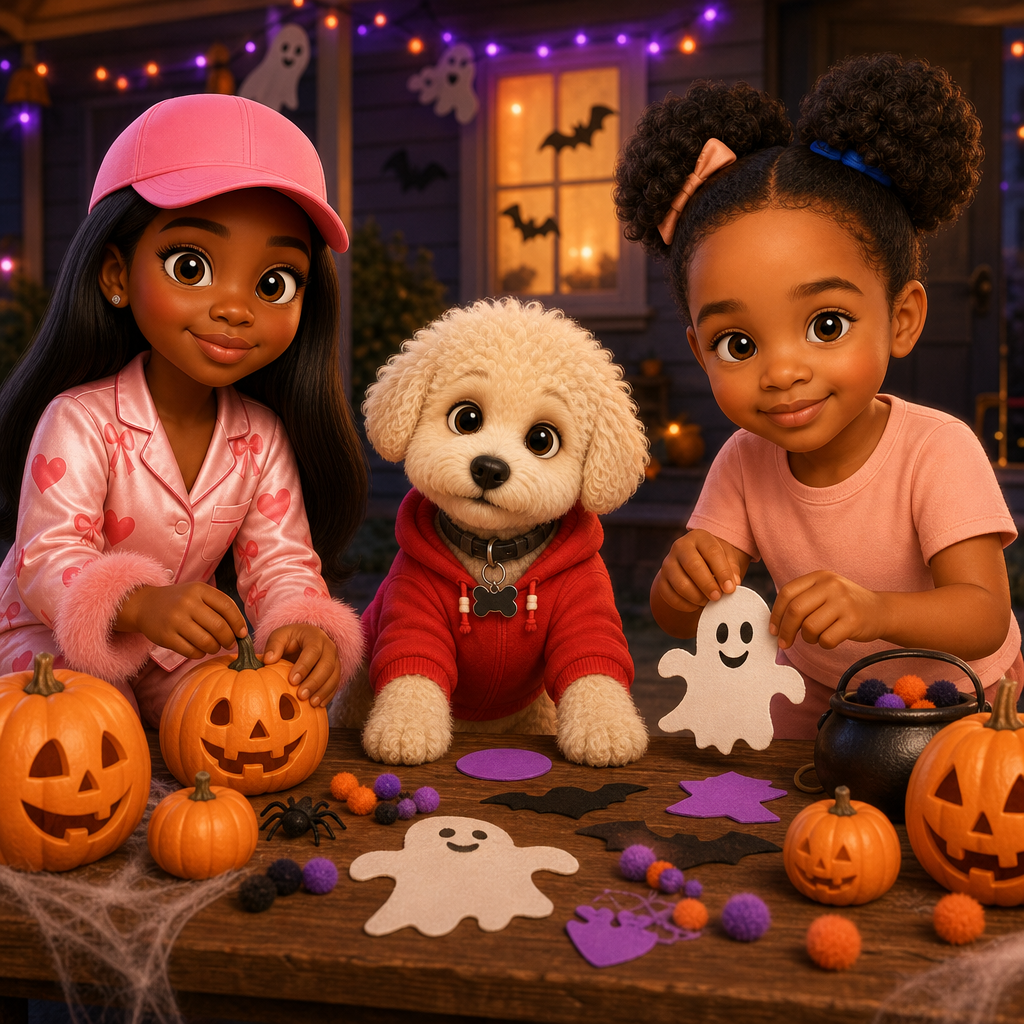 Bentley’s Boo-tiful Decorations — scene from the story