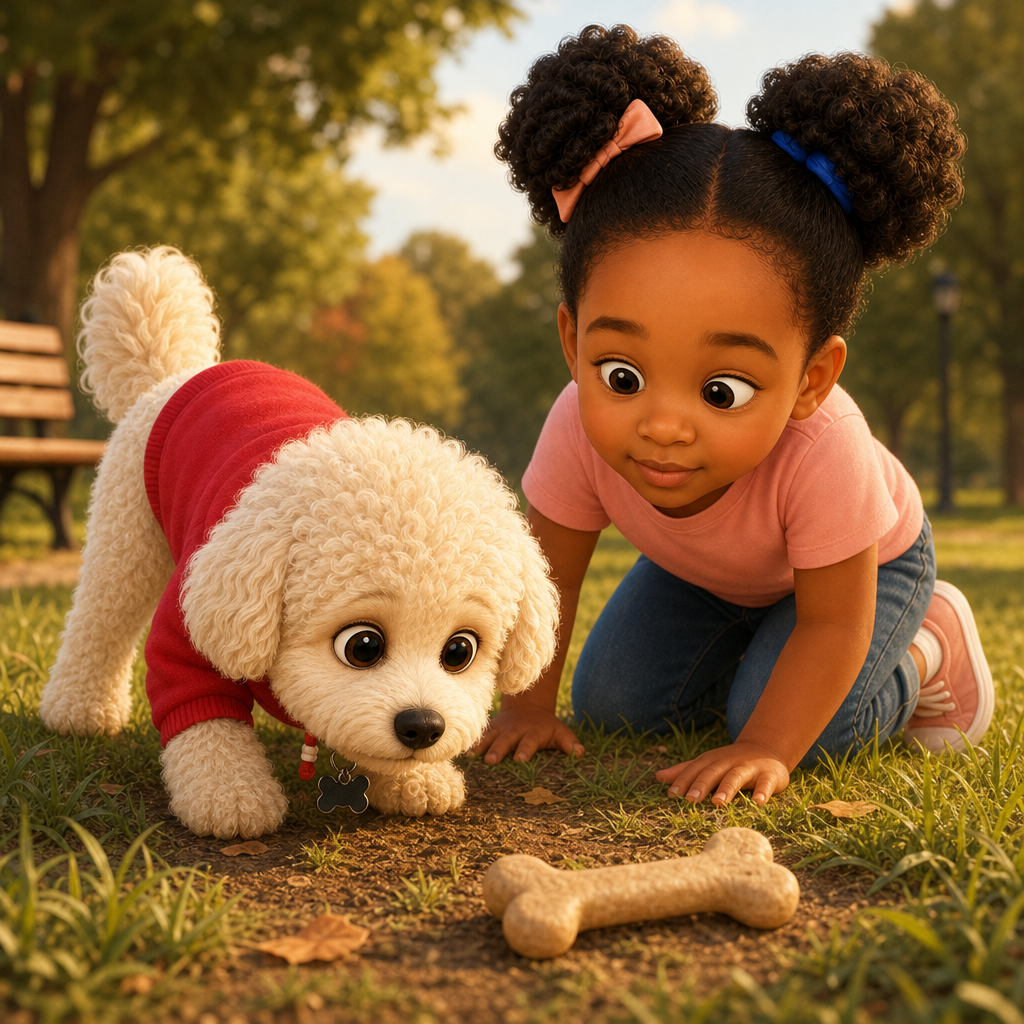 Bentley's Big Bone Hunt — scene from the story