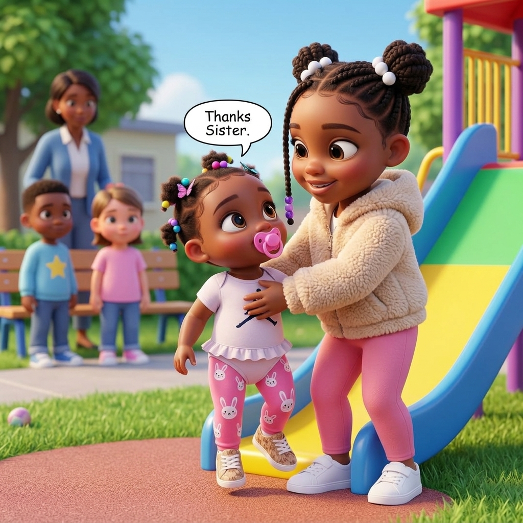 Sisters Stick Together Always — scene from the story