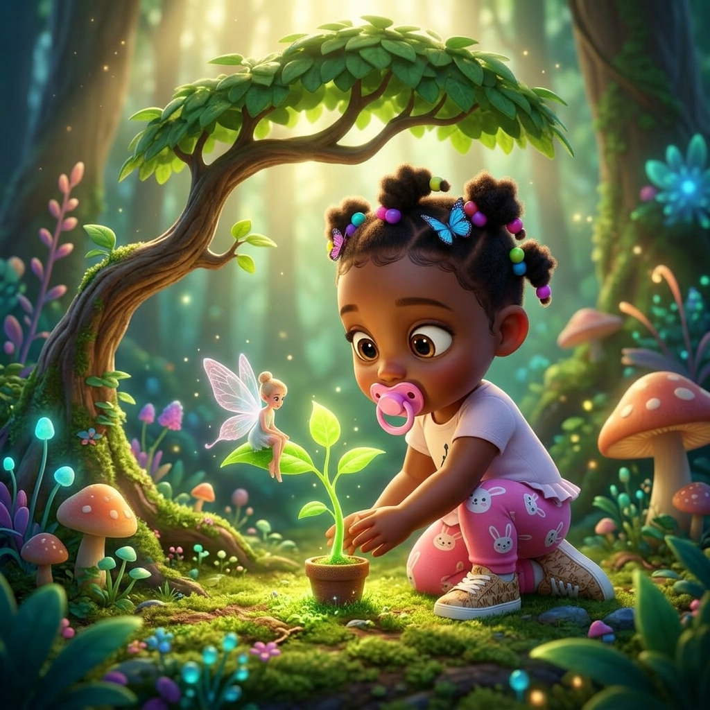 Roze's The Tiny Plant, Big Lesson — scene from the story