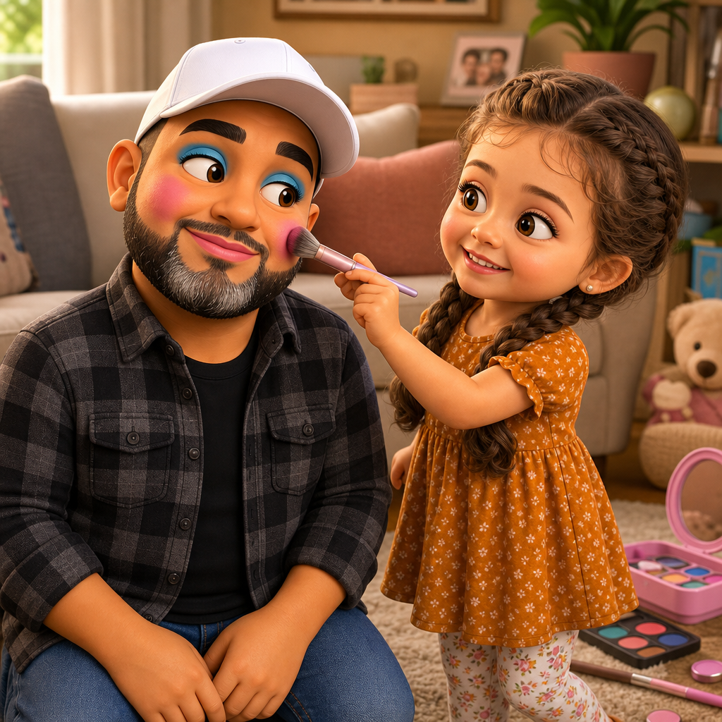 Grandpa's Sparkly Makeover — scene from the story