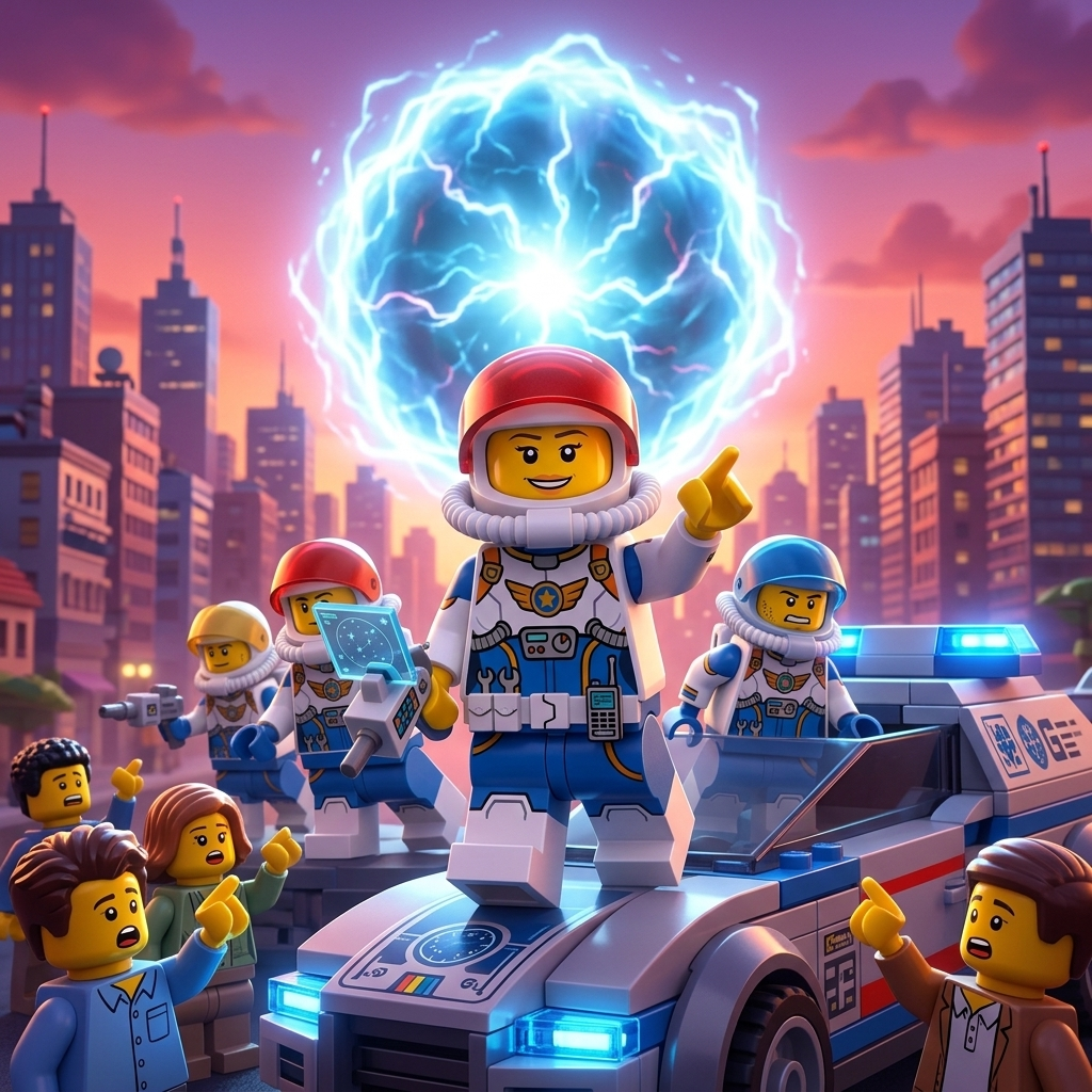 Heroes Save LEGO City! — scene from the story