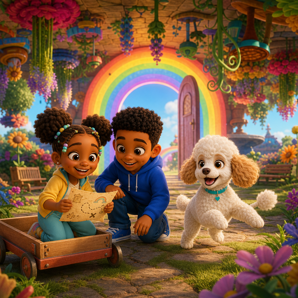 The Rainbow Bell Adventure — scene from the story