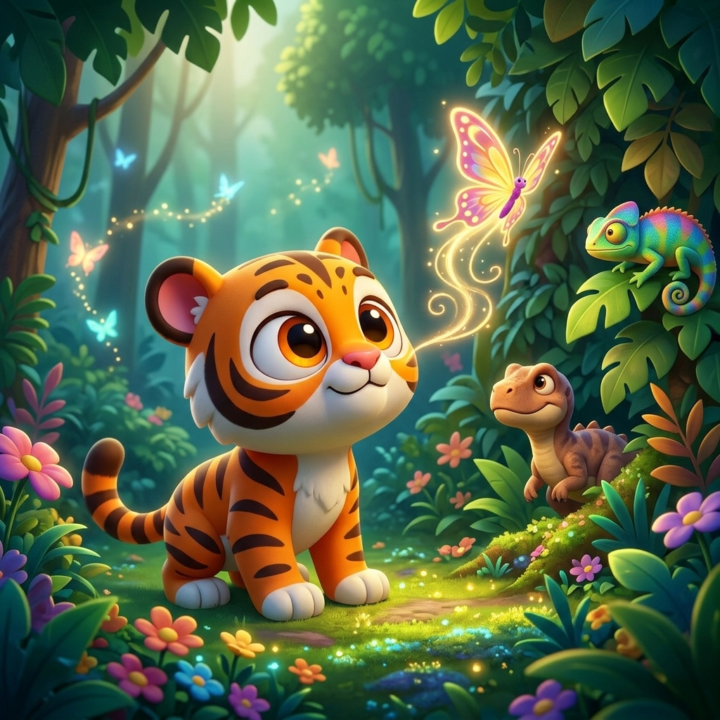 Zippy's Glowing Butterfly Friends — scene from the story