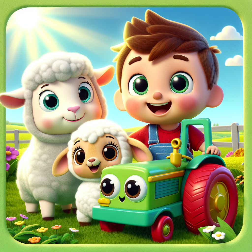 Lamb, Bumpy, and Caleb's Teamwork Adventure — scene from the story