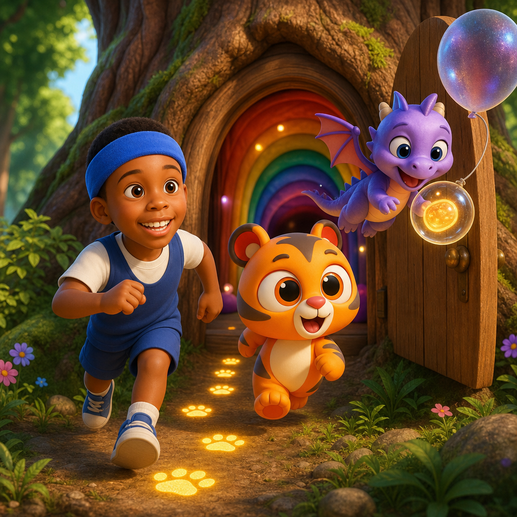 The Golden Paw Trail — scene from the story