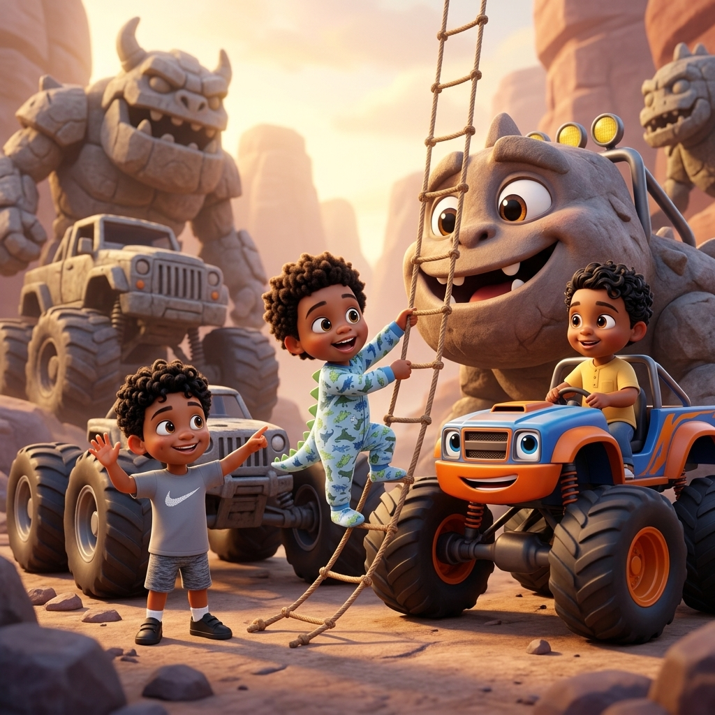 Brodie's Big Monster Rescue — scene from the story