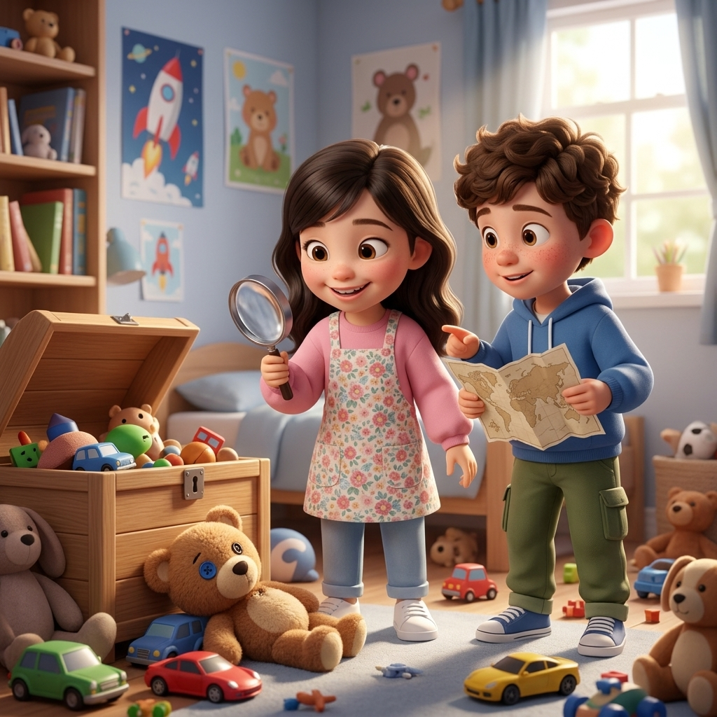 The Big Toy Mystery — scene from the story