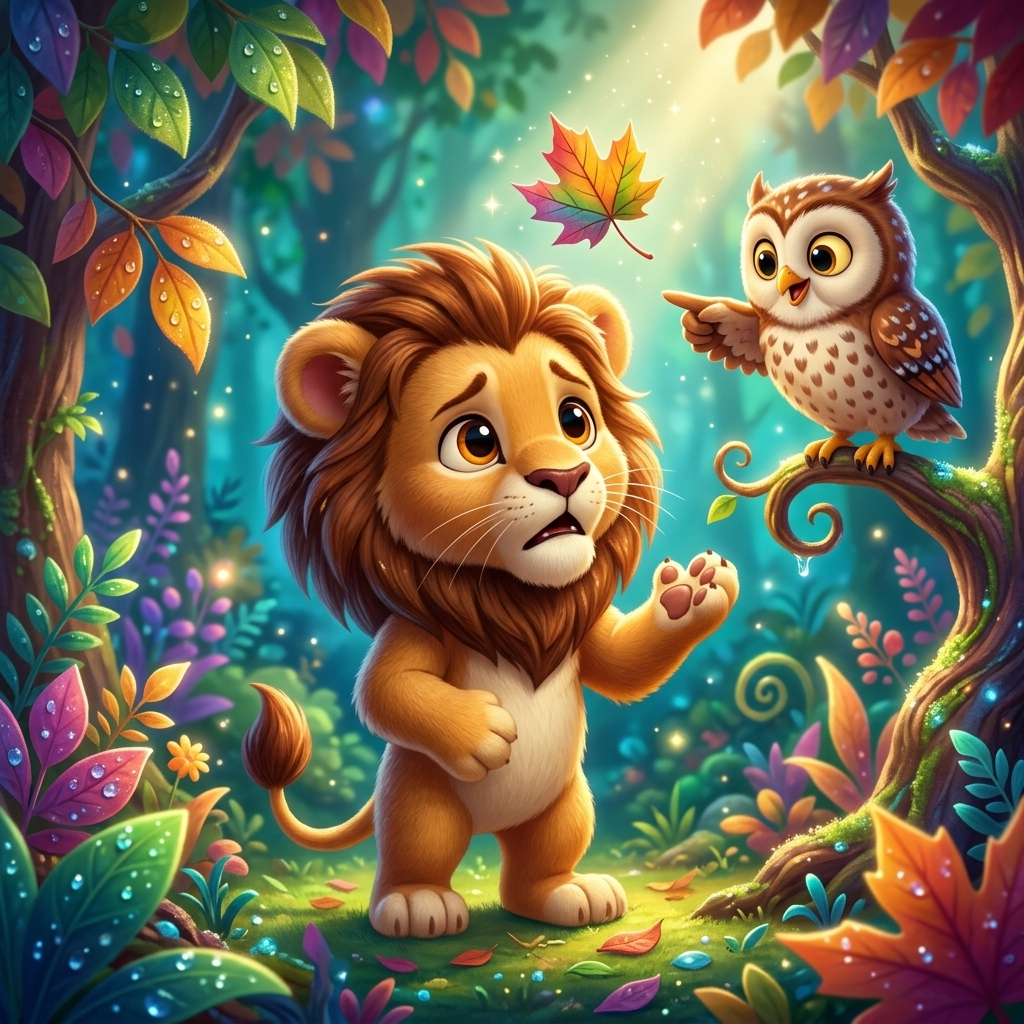 leo's lost leaf — scene from the story