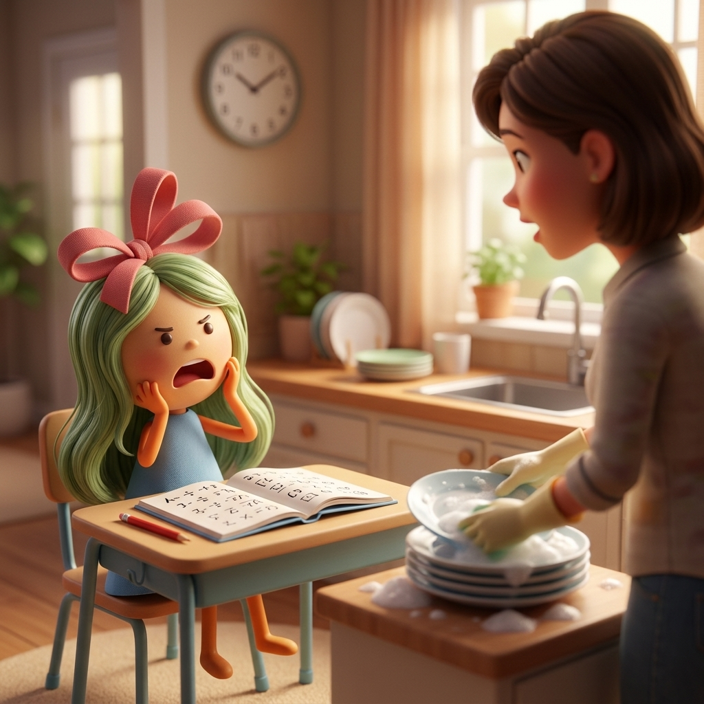 Belle Learns To Wait — scene from the story