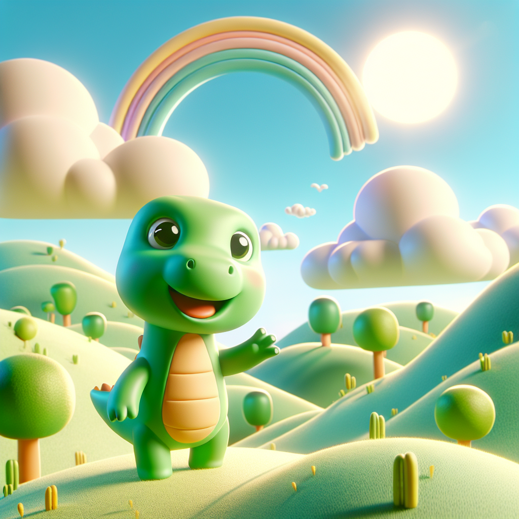DinoMan's Big Surprise — scene from the story