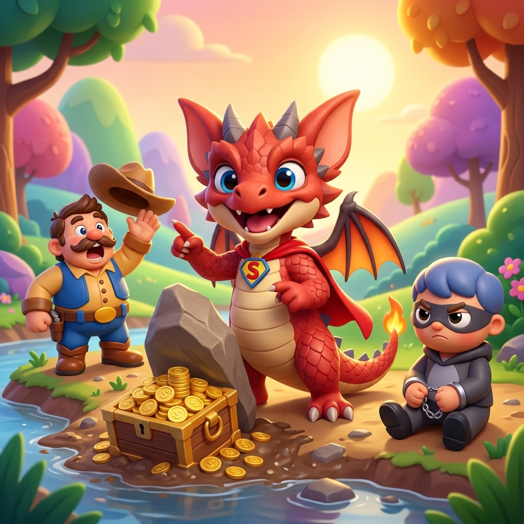 Charizard Saves The Day — scene from the story
