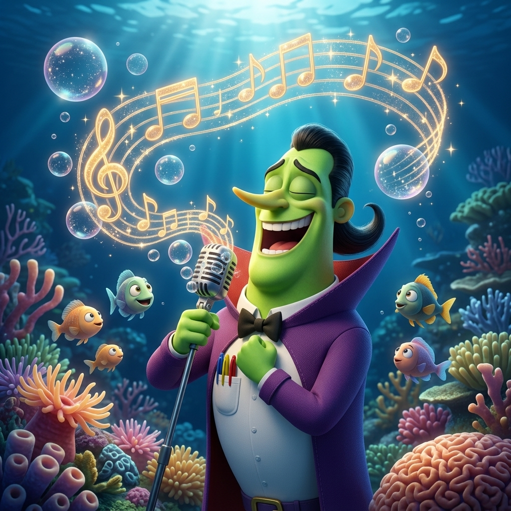 Hacker's Underwater Singing Secret — scene from the story