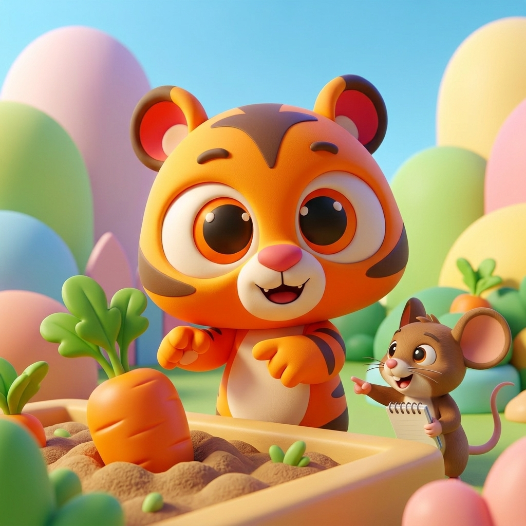 Barnaby's Big Carrot Hunt — scene from the story