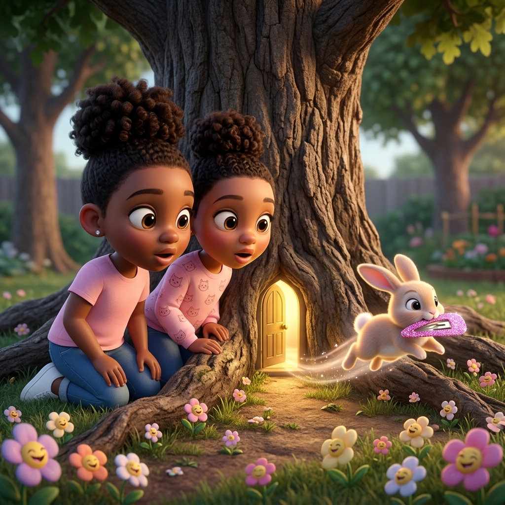 The Sparkly Bunny Party — scene from the story