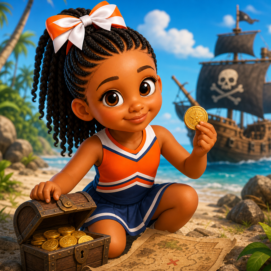 Niah's Pirate Treasure Cheer — scene from the story