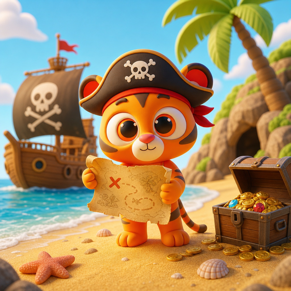 Zippy's Pirate Treasure Hunt — scene from the story