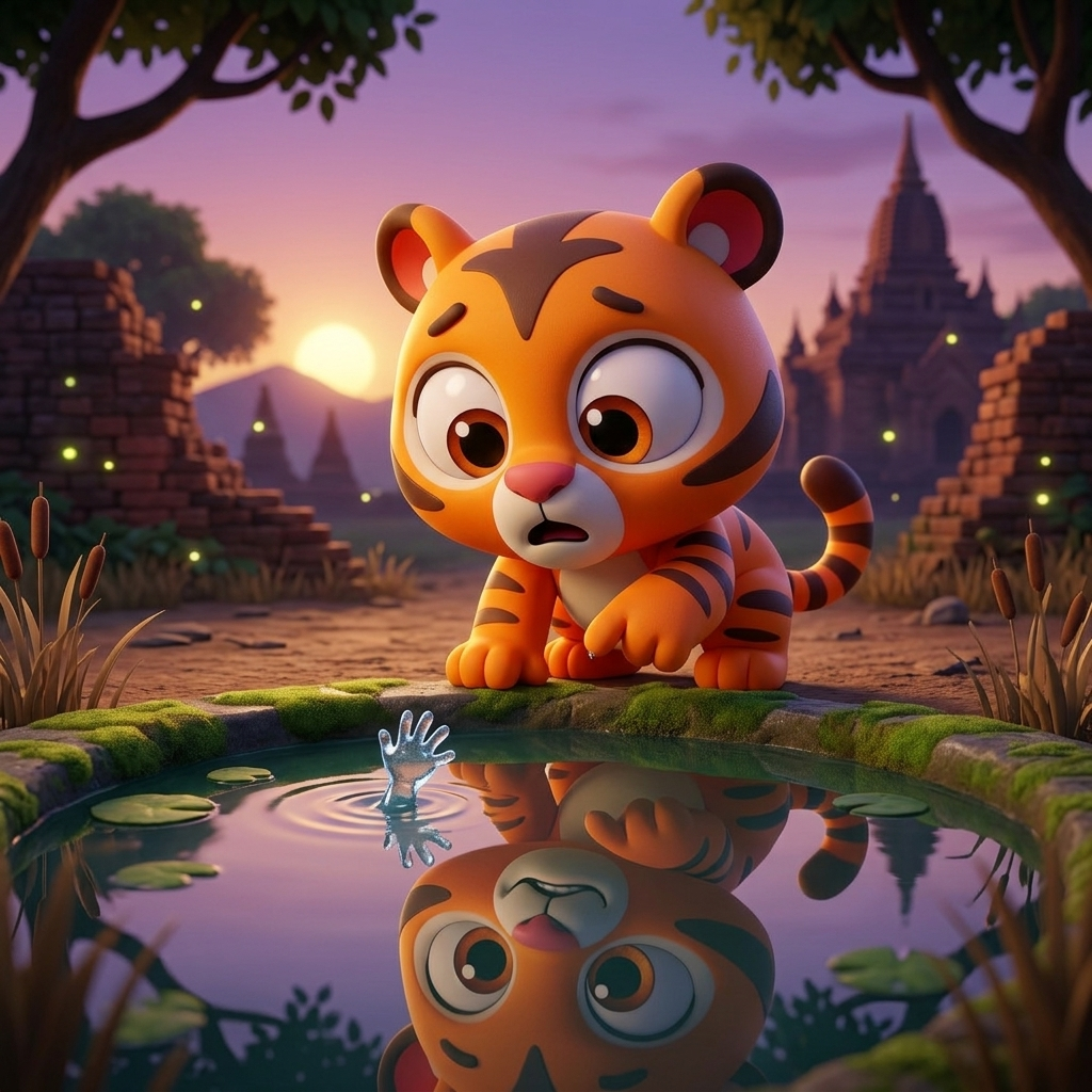 Zippy's Silly Pond Friend — scene from the story