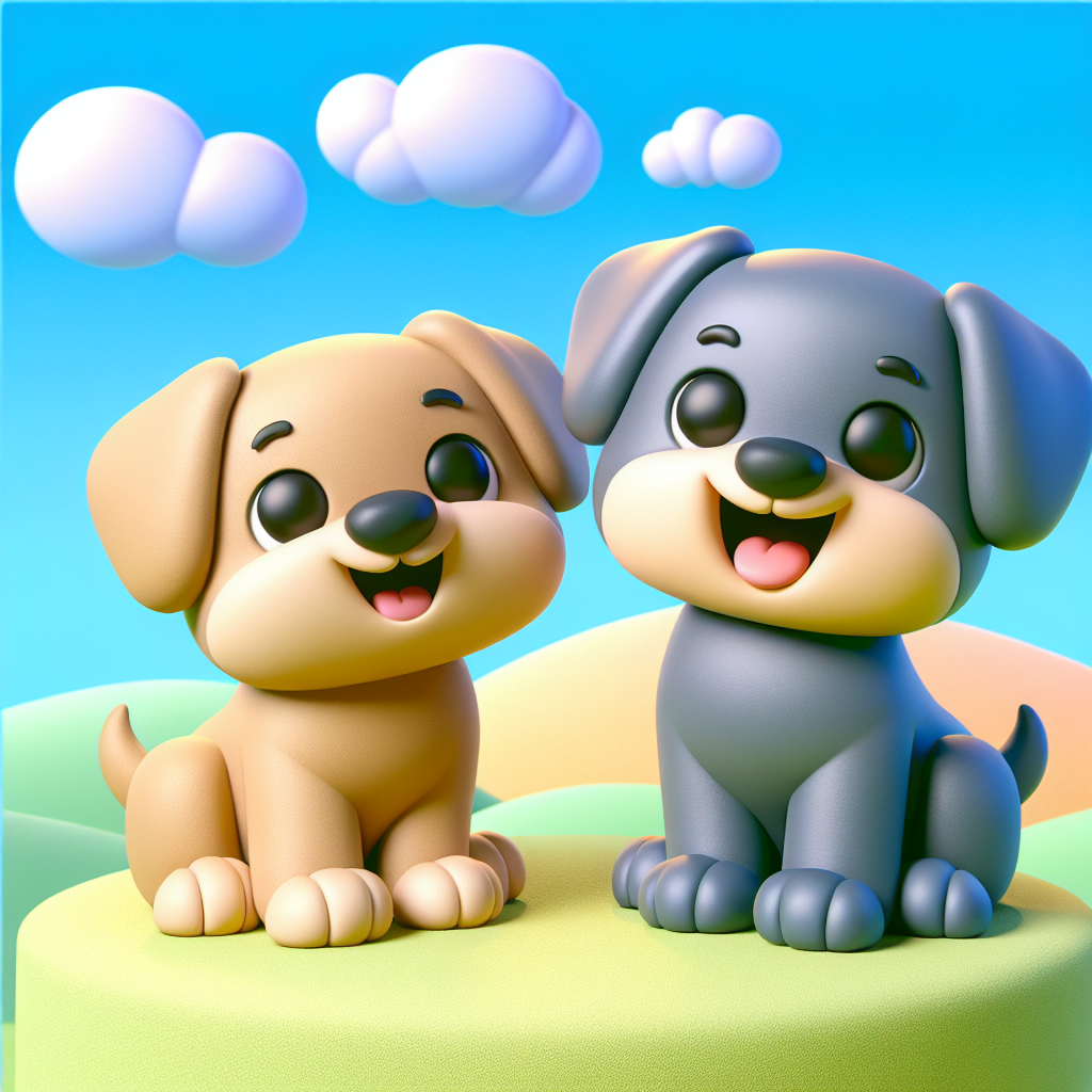 Bluevy's Playful Day — scene from the story